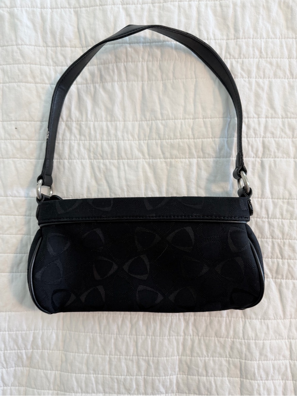 Vintage Liz Claiborne Black Baguette Bag